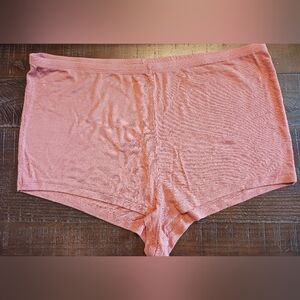 Victoria's Secret Brown Ribbed Short Shorts Sleep Panties Size XL NWOT